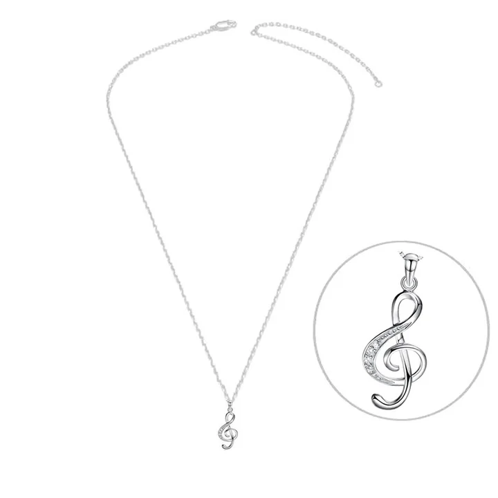 COLLIER " CLE DE SOL " ARGENT 925
