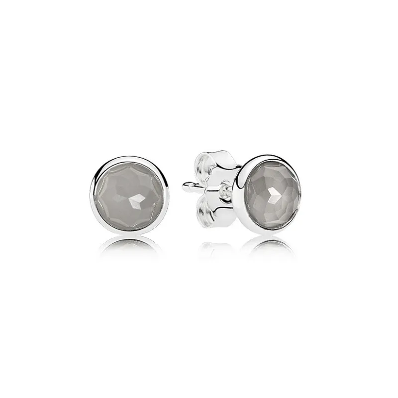 BOUCLE D'OREILLE DE NAISSANCE " JUIN " ARGENT 925