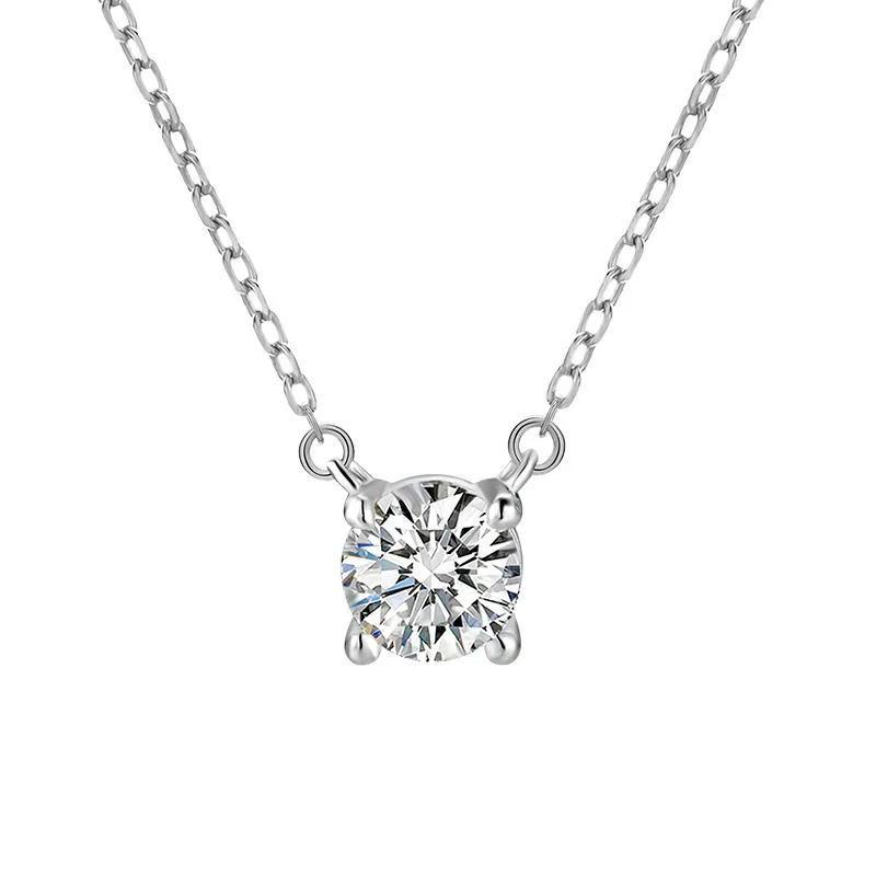 COLLIER PIERRE DE NAISSANCE " AVRIL " ARGENT 925