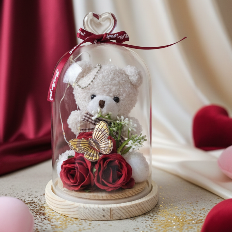 DOME LUMINEUX " ECLAT D'AMOUR DOUX "