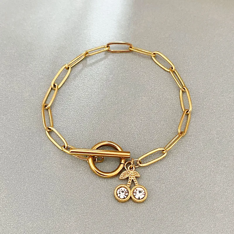 BRACELET " CHERRY WHITE "